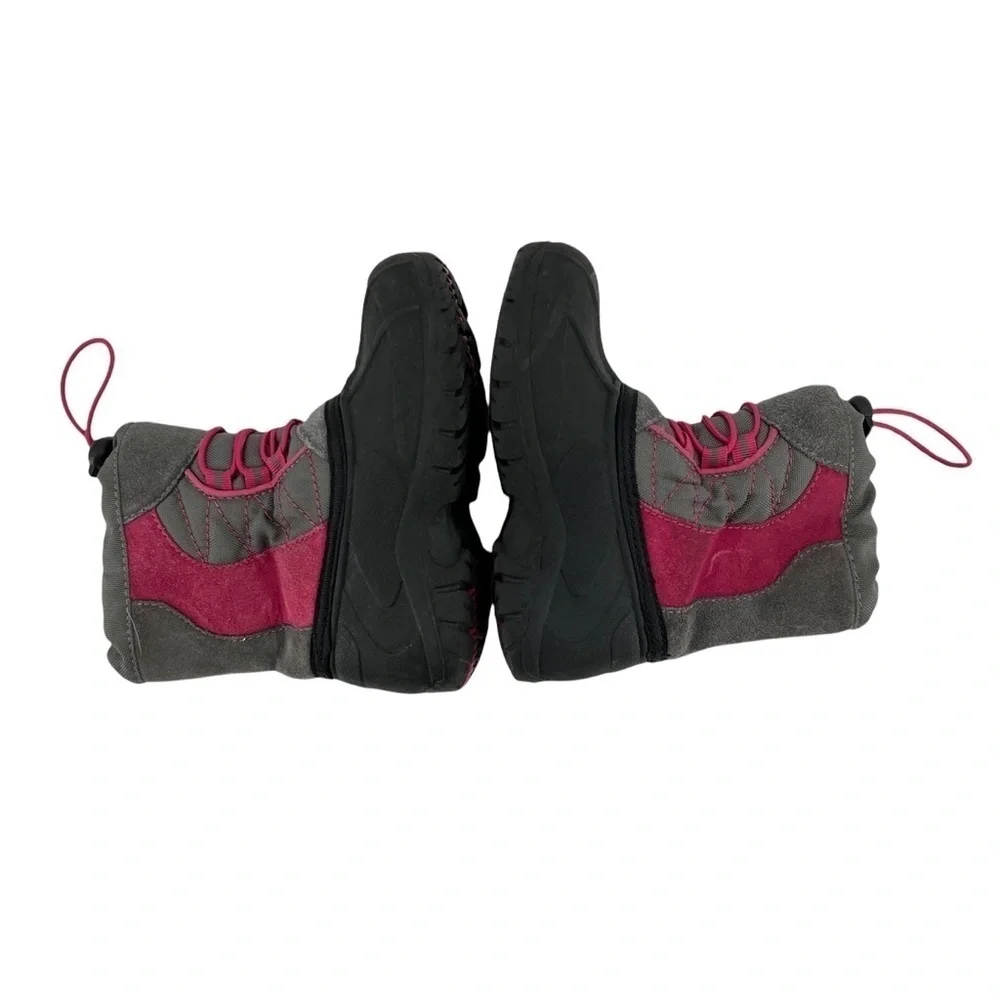 Totes Gray Pink Winter Survivor Snow Boots Size 8 Toddler